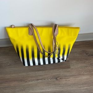 Yellow Bini Blue tote bag